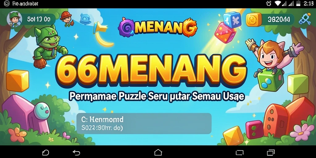 Gameplay seru dan menarik dalam 66MENANG saat menyelesaikan teka-teki.