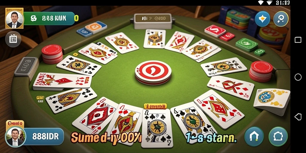 Tampilan menakjubkan gameplay Gaple di 888IDR.