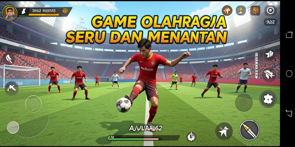 Gameplay seru dan menantang dari AA62 dengan berbagai cabang olahraga.