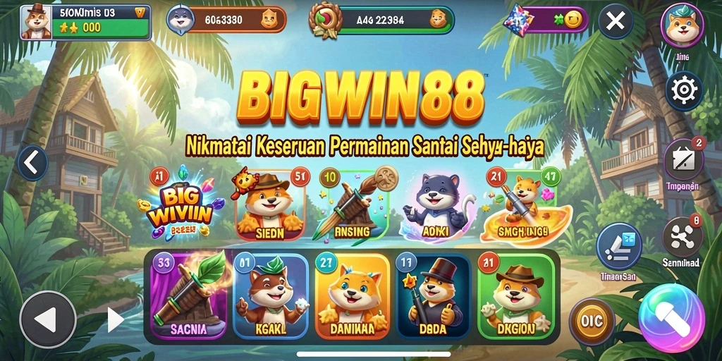 Tangkapan layar utama menampilkan gameplay menarik dari BIGWIN88.