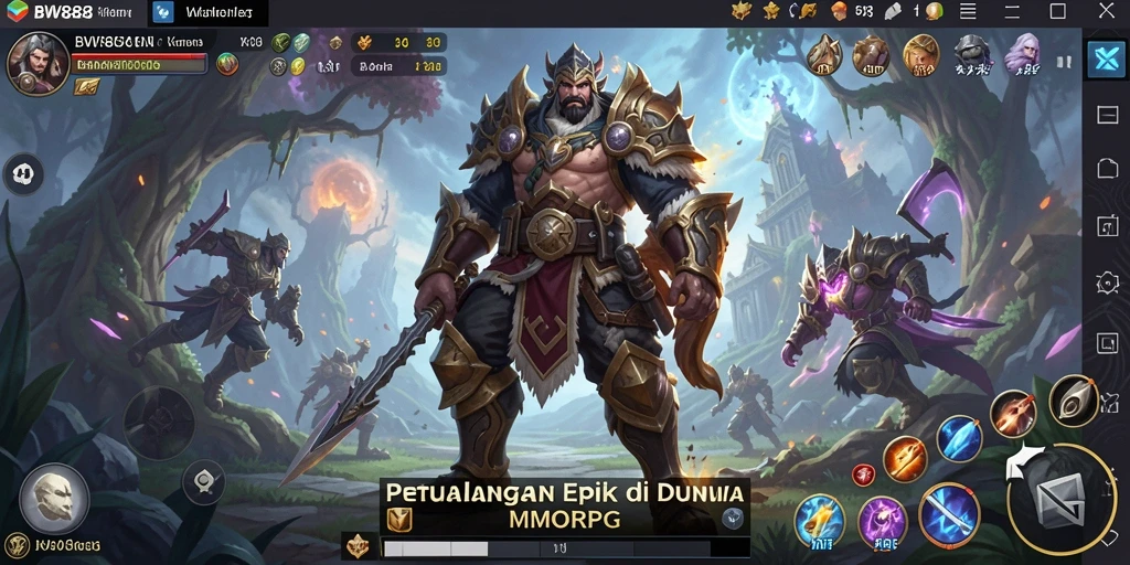 Tampilan gameplay BW888 yang menakjubkan di dunia MMORPG.