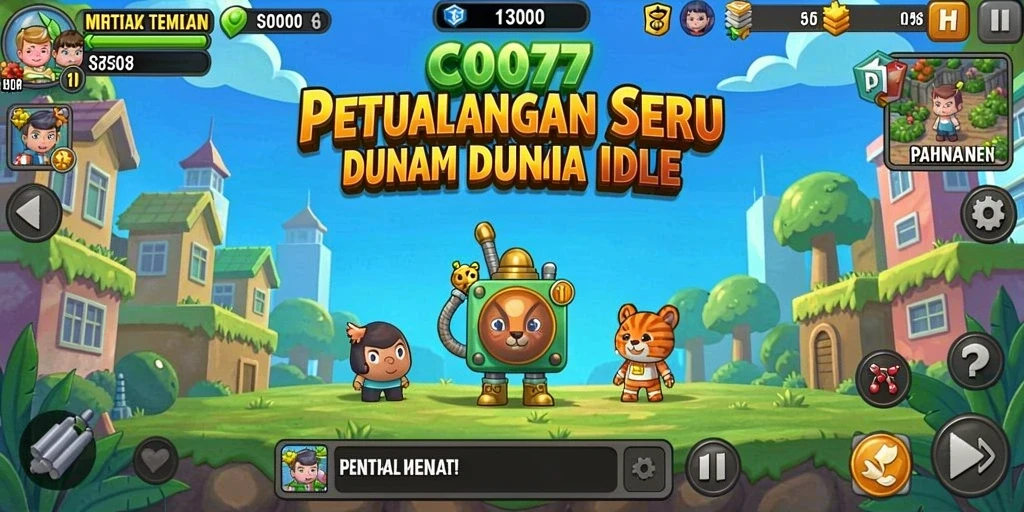 Gambaran gameplay C0077 yang santai dan menyenangkan dalam dunia Idle.