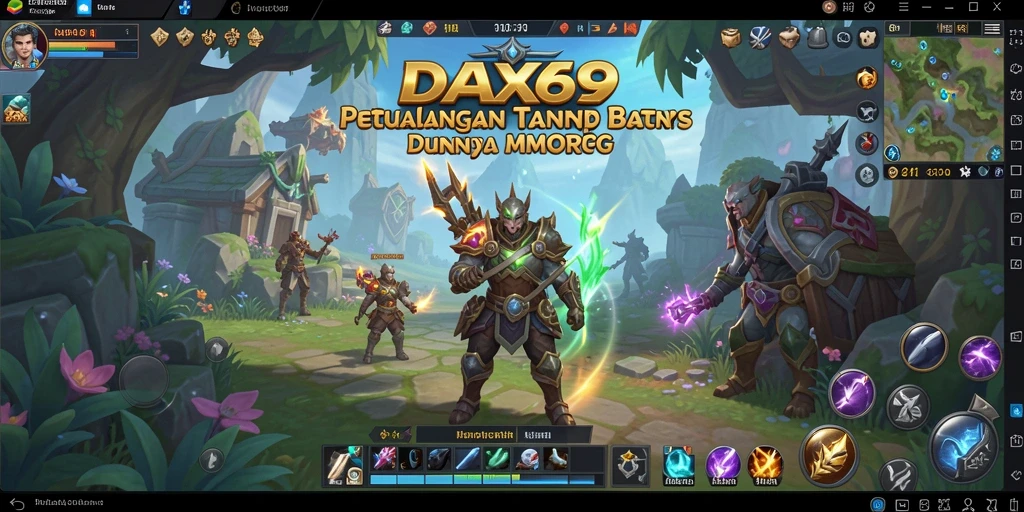 Tampilan gameplay DAX69 yang menakjubkan dalam dunia MMORPG.