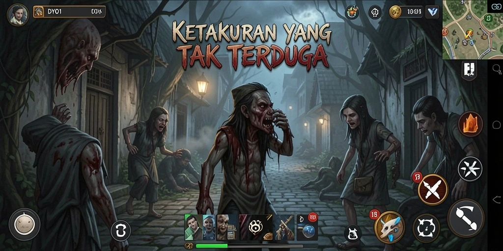 Menampilkan gameplay menyeramkan di dunia teror DYO1.