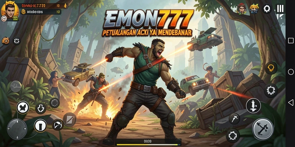 Tampilan aksi seru dalam gameplay EMON777 yang mendebarkan.