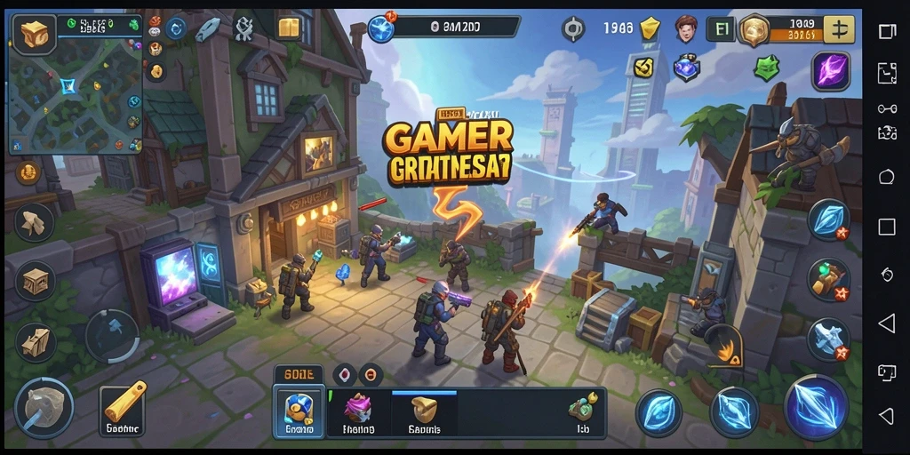 Tampilan gameplay GAMERP yang menarik dan interaktif saat bermain Idle.