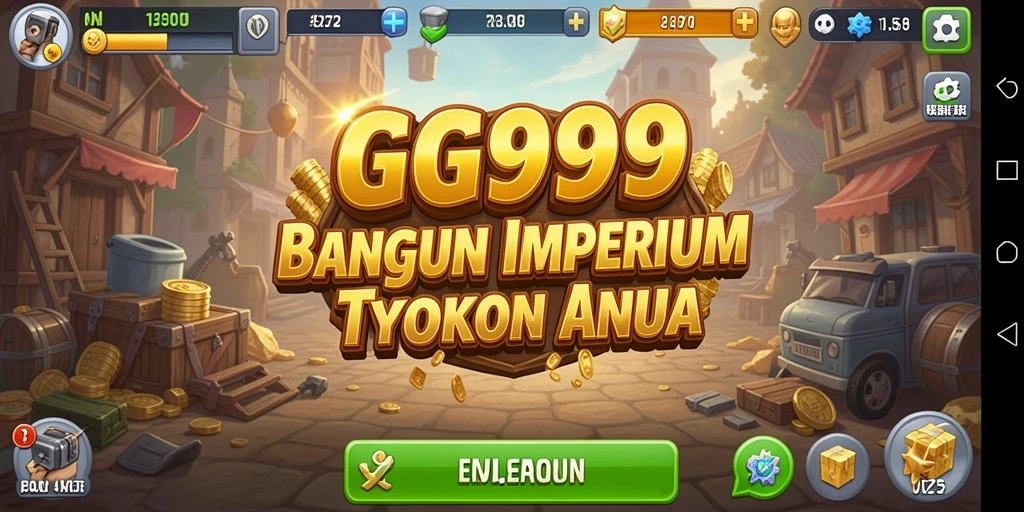 Tangkapan layar gameplay GG999 menampilkan strategi bisnis yang mendalam.