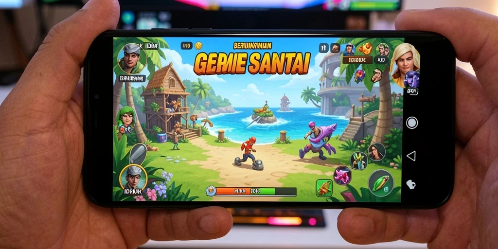 Tampilan gameplay IDROK yang seru dan memikat.