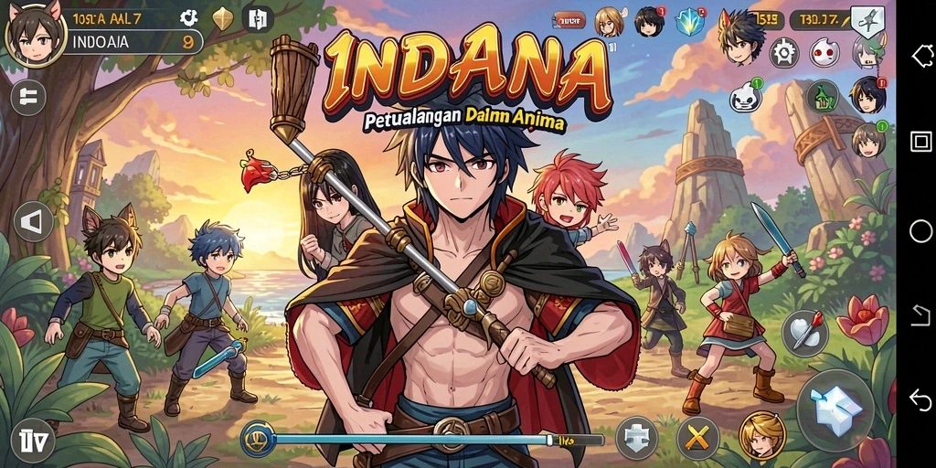 Tampilan gameplay seru dan mendebarkan dari INDAAA.