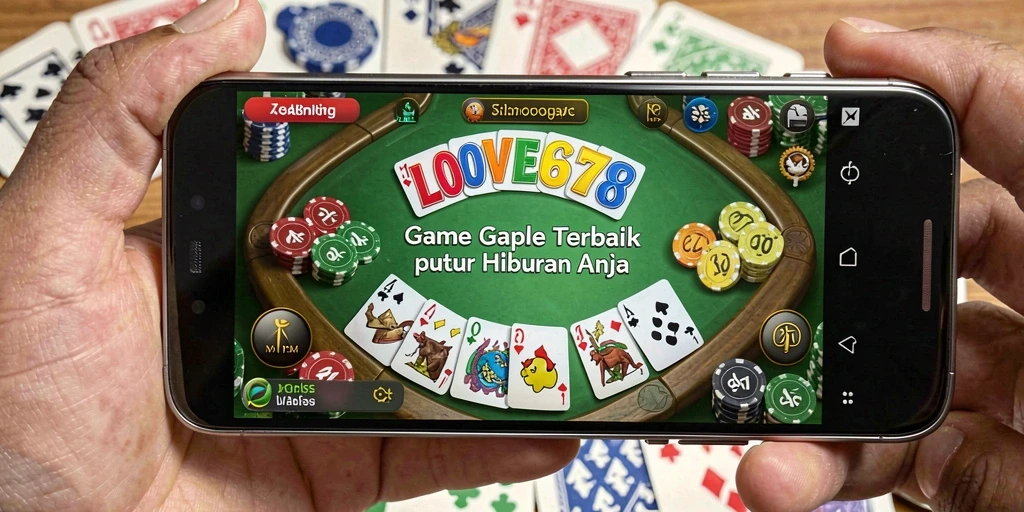 Screenshot utama LOVE678 menampilkan gameplay Gaple yang seru.