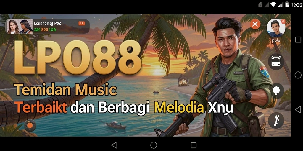 Screenshot gameplay LPO88 menampilkan momen penuh semangat dan keasyikan bermain musik.