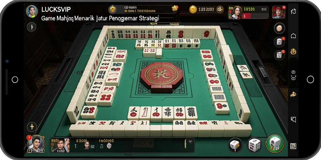 Tampilan gameplay menarik di LUCKSVIP game Mahjong.