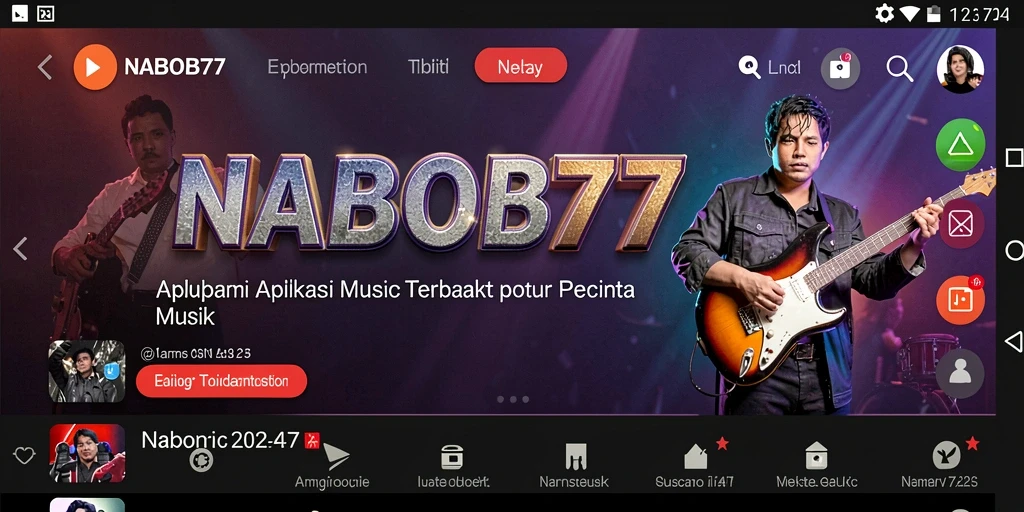 Tampilan gameplay NABOB77 dengan berbagai lagu menarik.