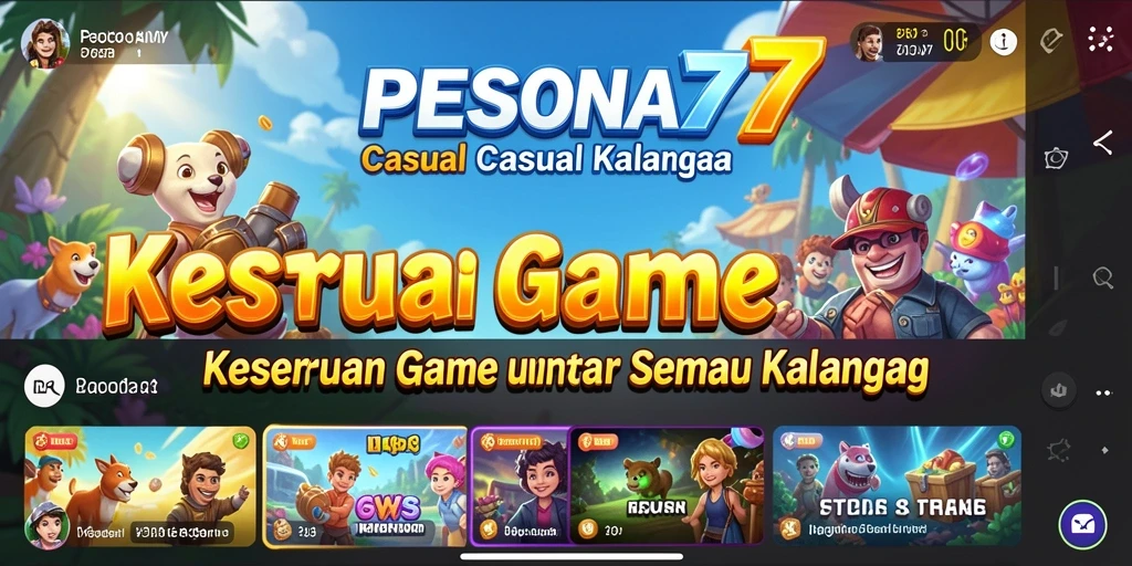 Tangkapan layar PESONA77 menampilkan momen seru gameplay Casual.