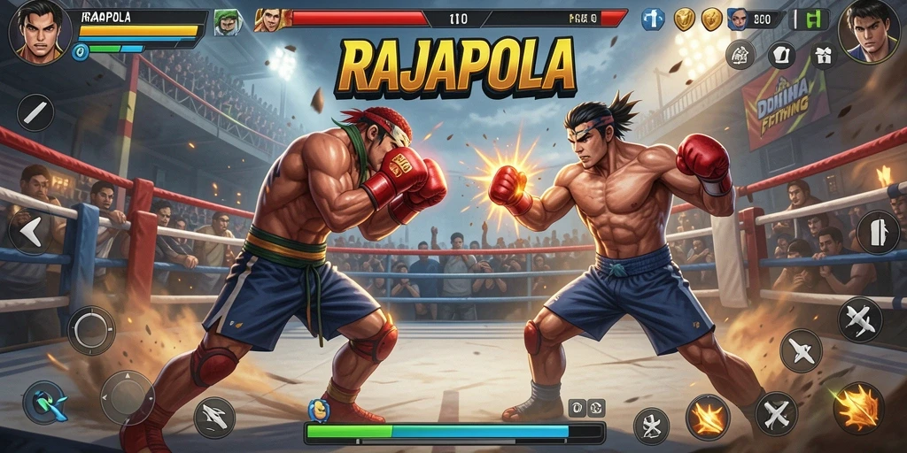 Tampilan menarik dari gameplay RAJAPOLA yang penuh aksi.