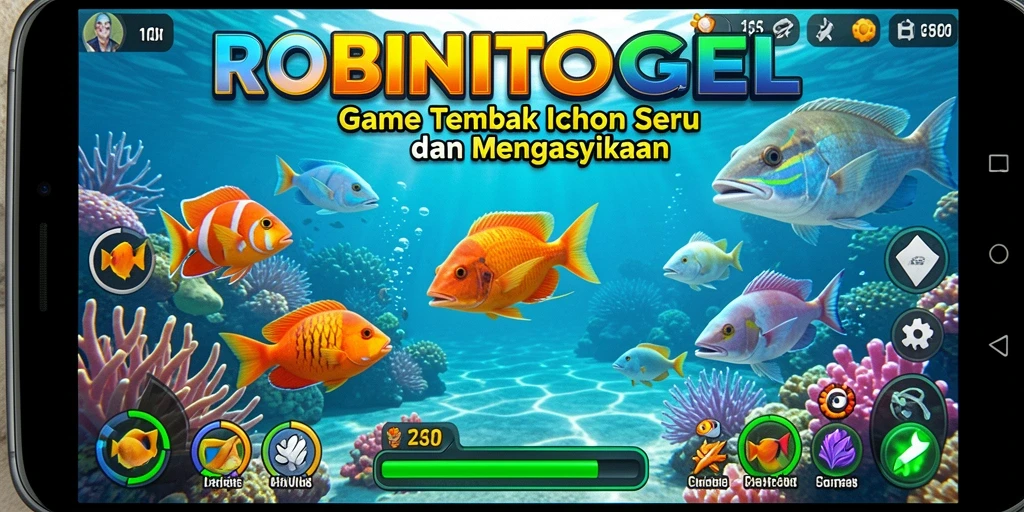 Tampilan menarik dari gameplay Tembak Ikan ROBINTOGEL yang menegangkan.