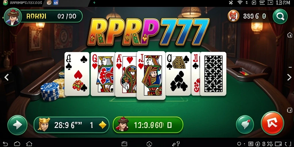 Tampilan gameplay menarik dari RPRP777 saat bermain Domino.