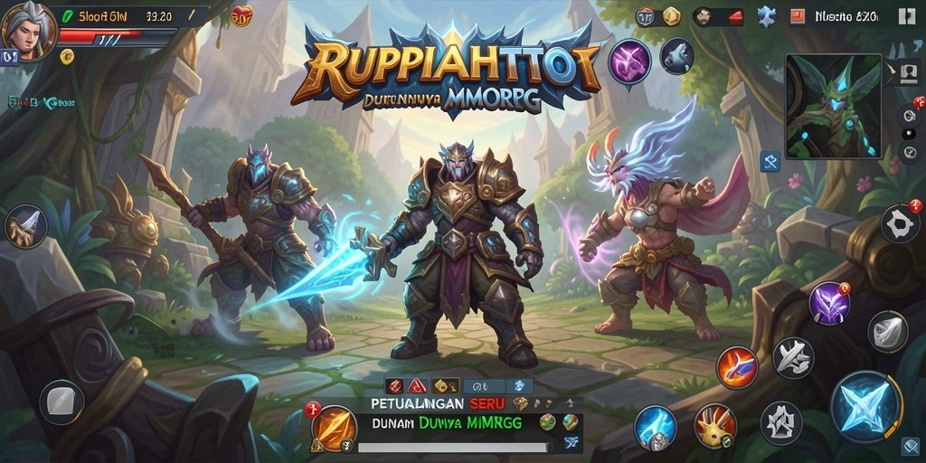 Tangkapan layar utama RUPIAHTOTO menampilkan pertempuran seru dan grafik fantastis.