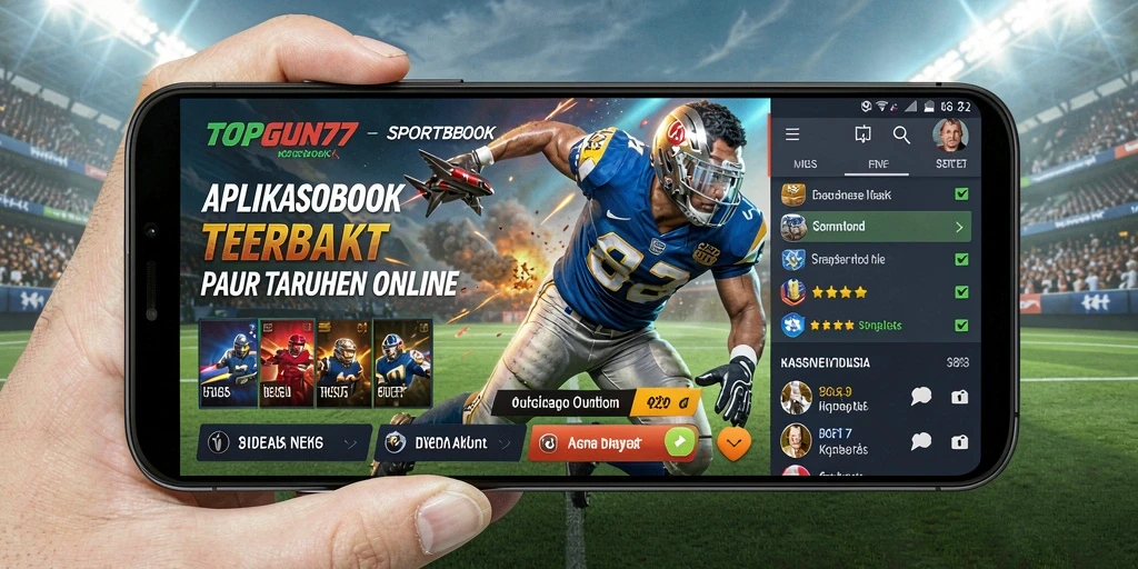Tampilan gameplay interaktif di aplikasi Sportsbook TOPGUN77.