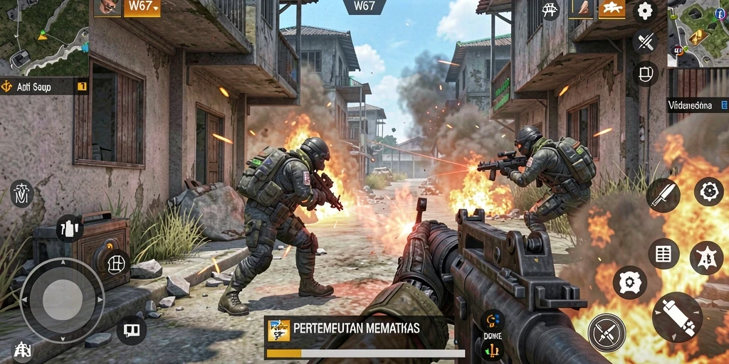 Screenshot dari gameplay W67 menampilkan aksi seru dan grafis yang menawan.